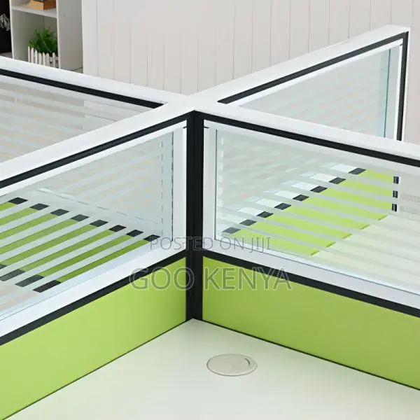 Office Desk; 4-Way Modular Office Workstation