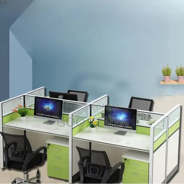 Office Desk; 4-Way Modular Office Workstation