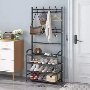 Multi-Functional Shoe and Hat Rack