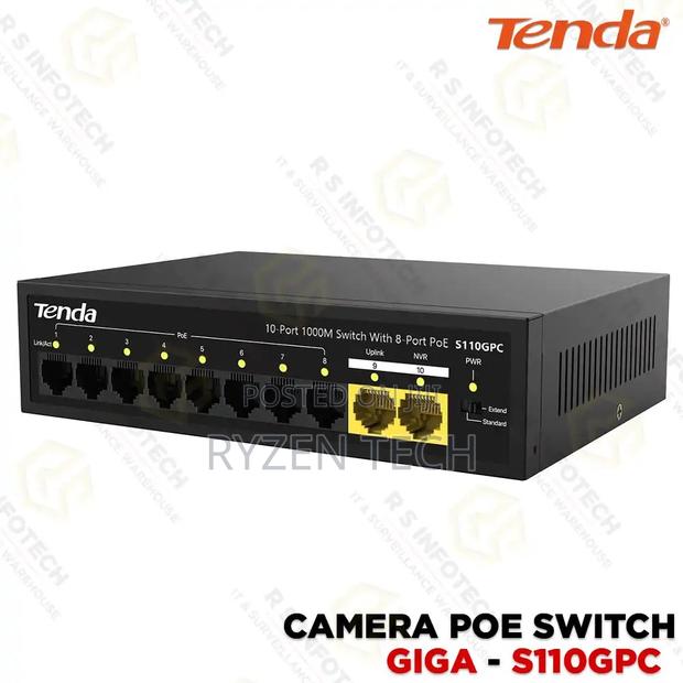 Tenda S1105gps-4-63w 8-Port Poe