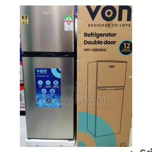 *Von 138litres Double Door Fridge