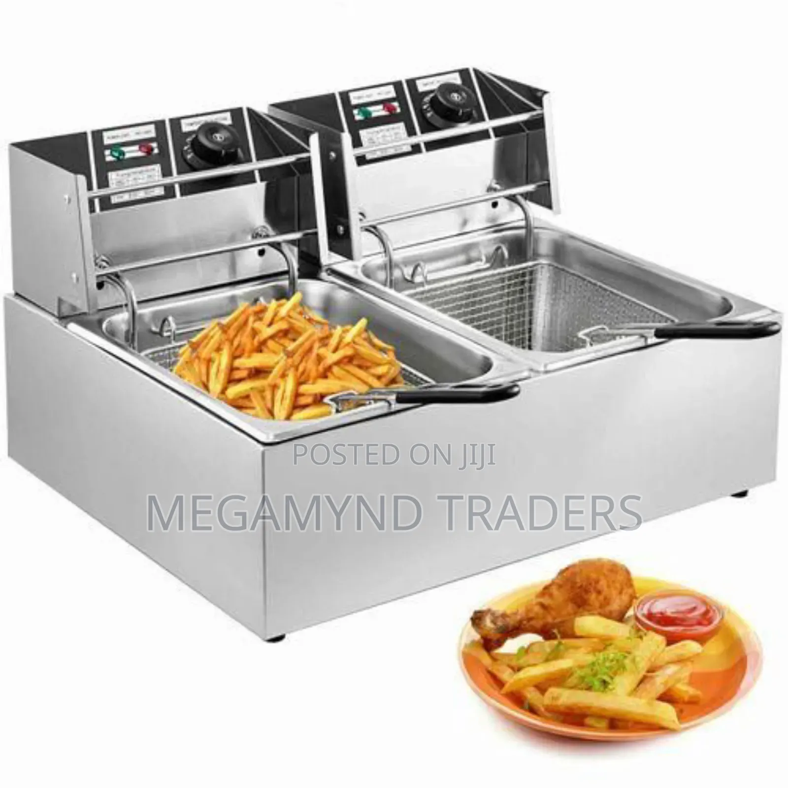 Electric Deep Fryer 6 L + 6 L / Uken Electric Deep Fryer