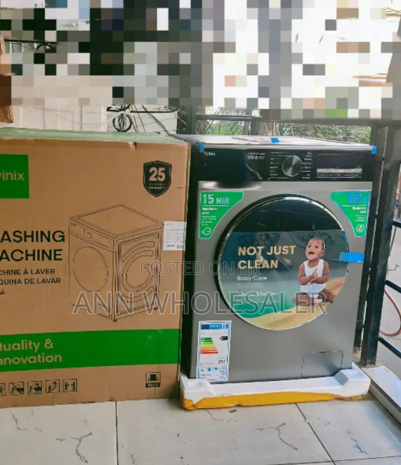 Front Load Syinix Washing Machine 12 KGS