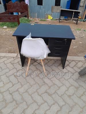 Grey Office Desk And White Eames Chair - thumbnail 2