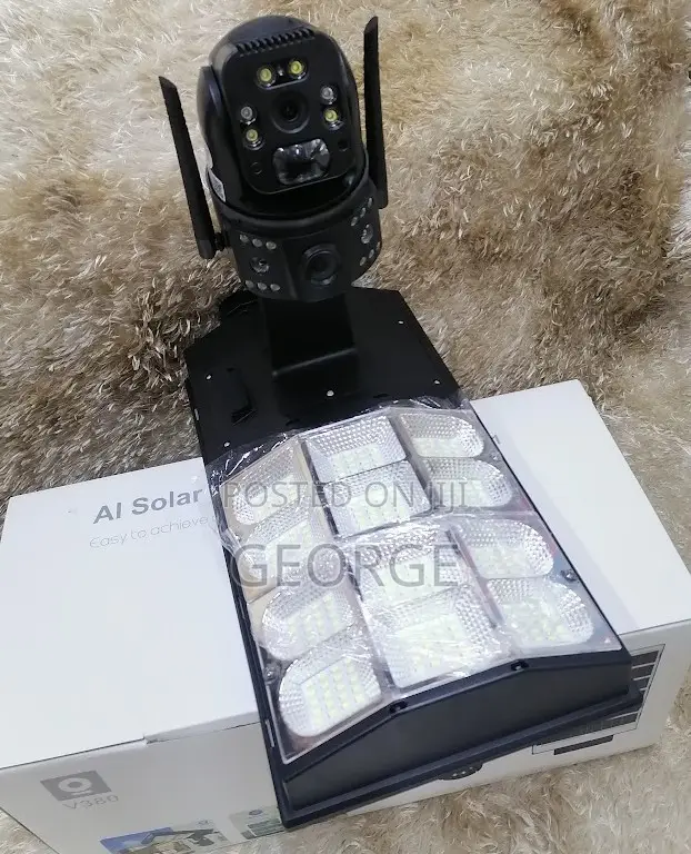 Easy Set Up 4g Street Light With CCTV Camera