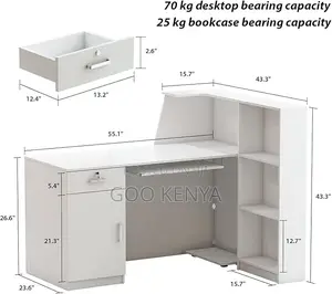 Office Desk; Rectangular Wood Reception Desk
