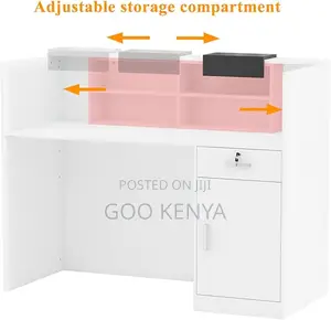 Office Desk; Rectangular Wood Reception Desk