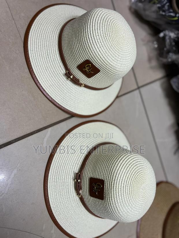 Cream White  Women's Boater Straw Summer  Hats at 900 KSH
