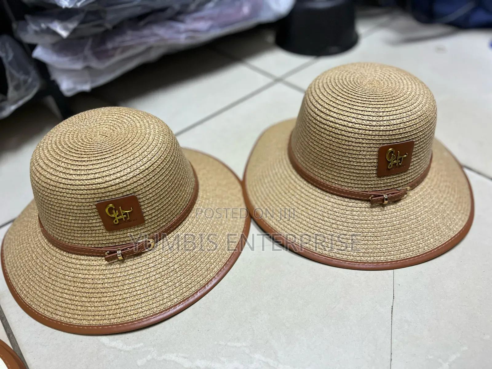 Brown  Straw (Boater. Hats for Women/Ladies