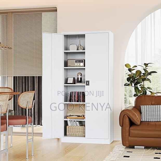 Office Cabinet; 2-Door Metallic Office Cabinet