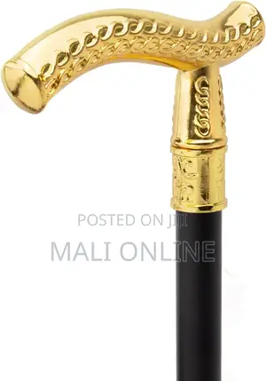 Gold Flower Walking Stick Party Decorative Cane 93cm