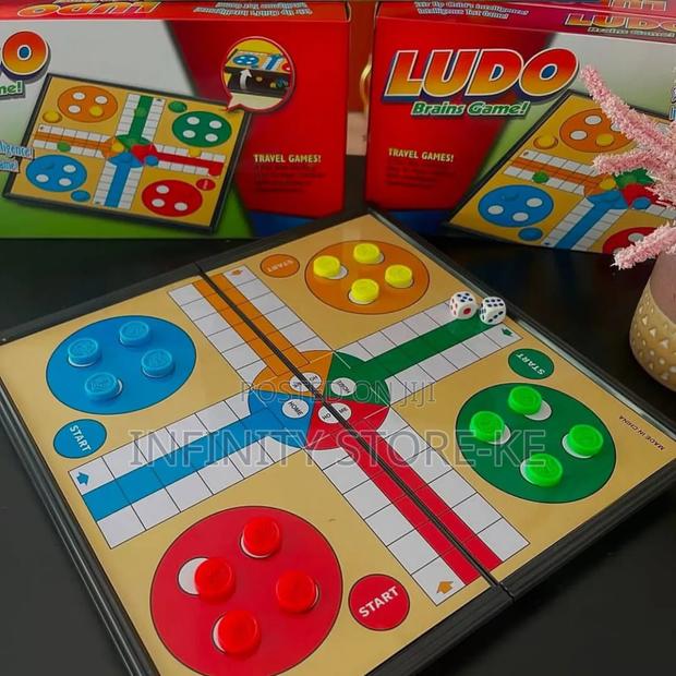Magnetic Foldable Ludo Board Game Fun for Family Friends!