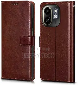 Fastship Flip Cover for Infinix Smart 9 Hd (Brown,