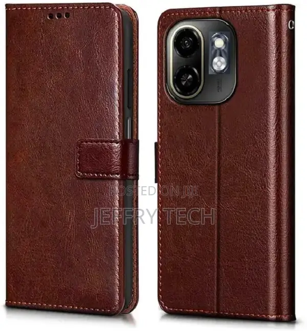 Fastship Flip Cover for Infinix Smart 9 Hd (Brown,