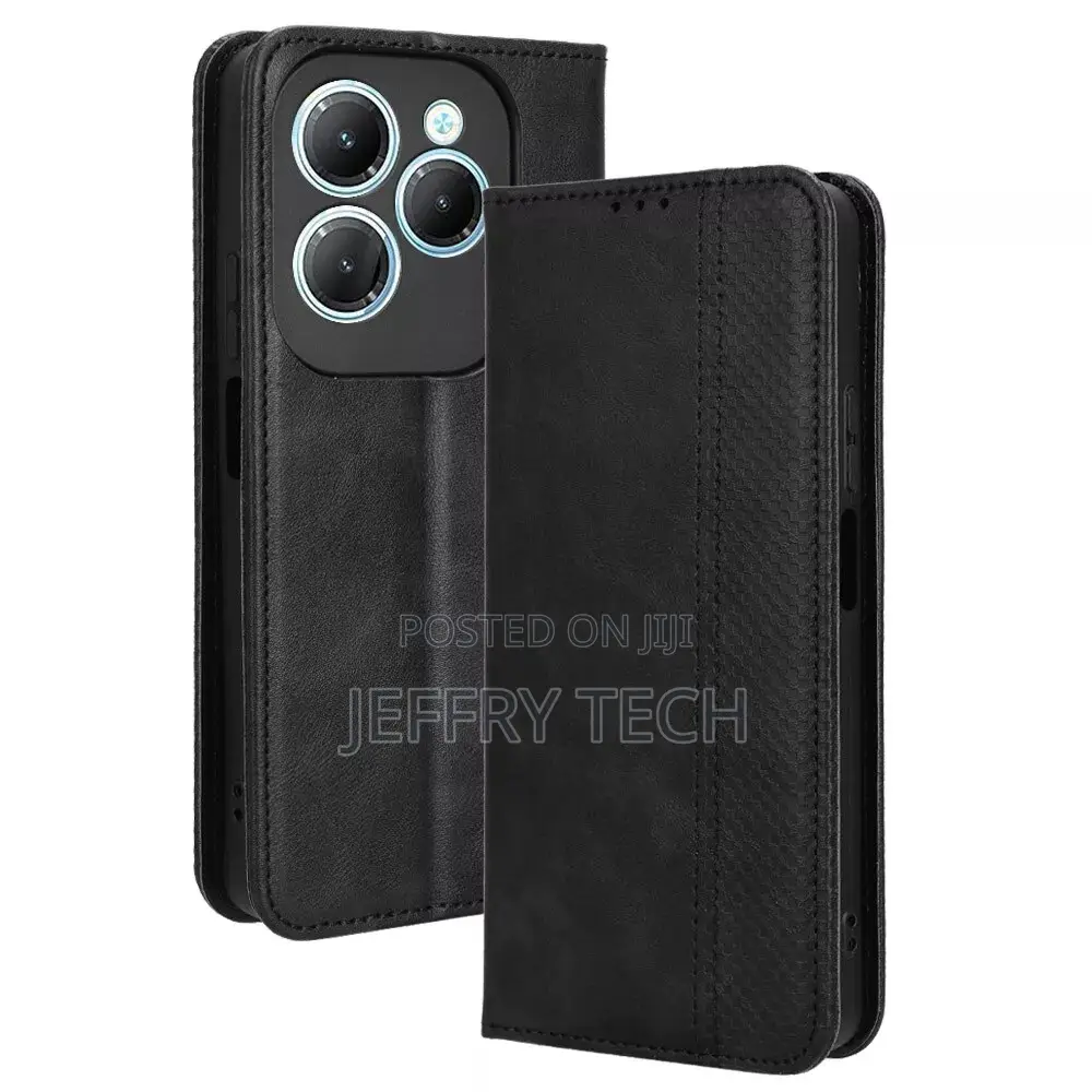 Luxury Magnetic Flip Wallet Leather Case for Infinix Hot 40