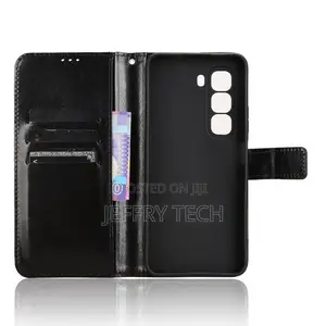 Luxury Magnetic Flip Wallet Leather Case for Infinix Hot 40