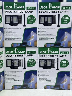 200w Solar Light Remote Controlled Lamp With Pole - main view