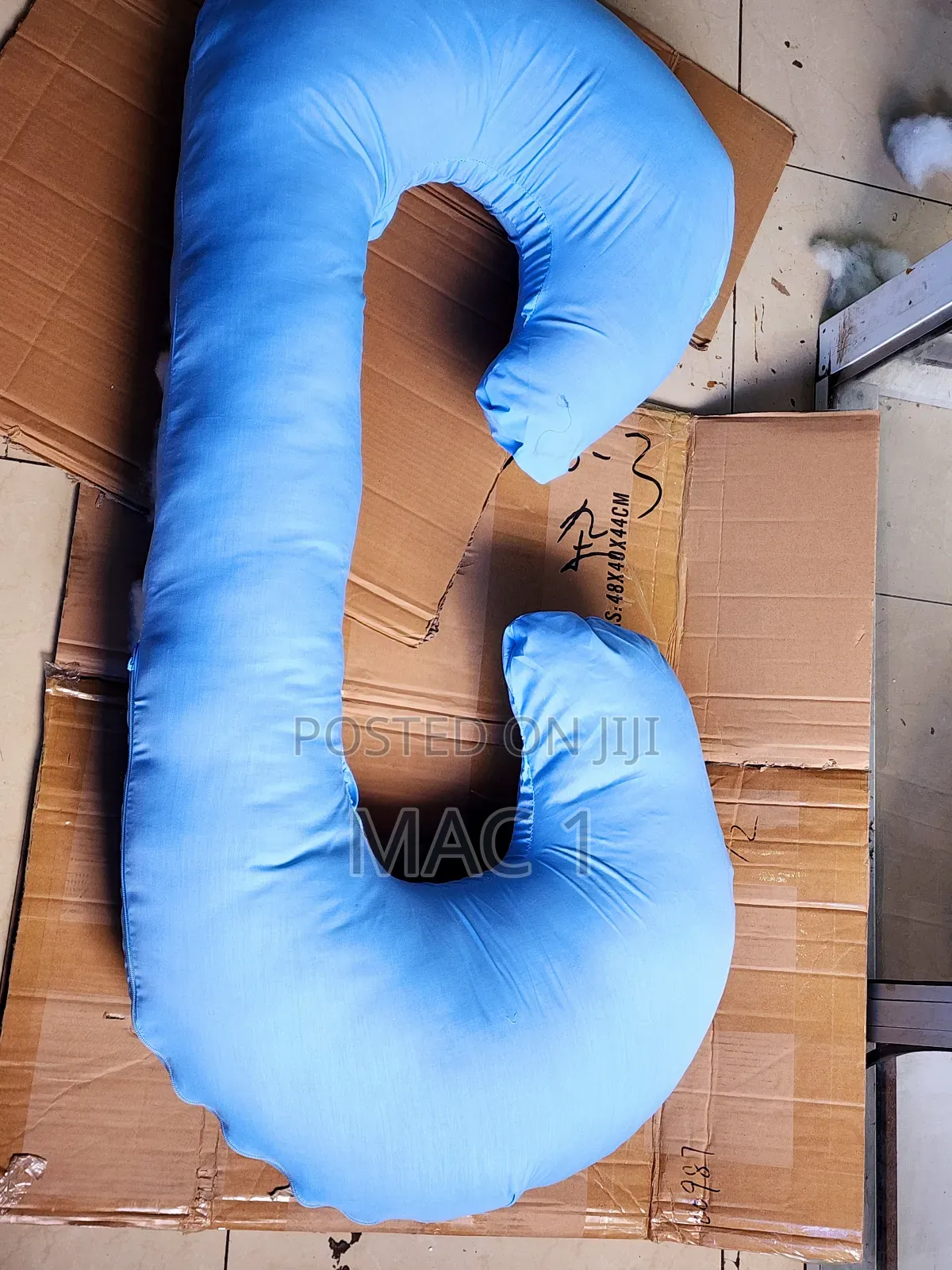 Cozy Comfy Blue C Shape Pregnancy Pillow