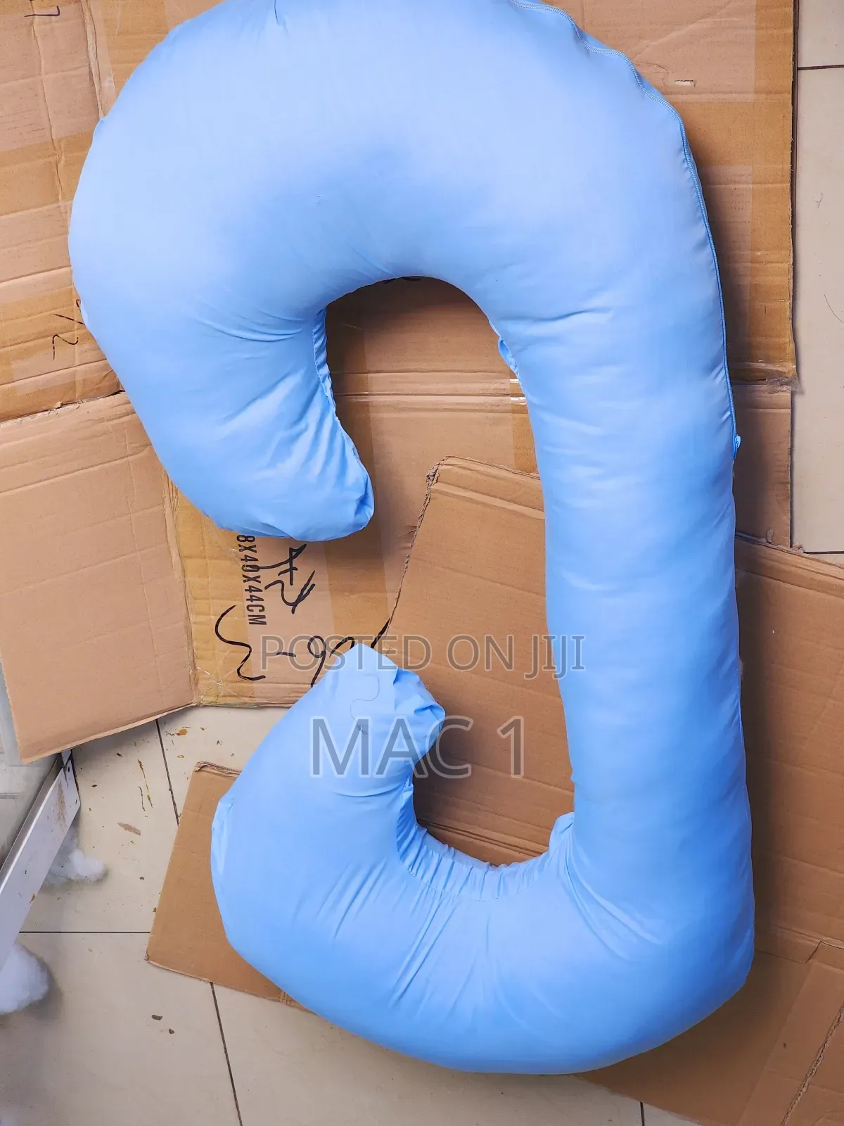 Cozy Comfy Blue C Shape Pregnancy Pillow