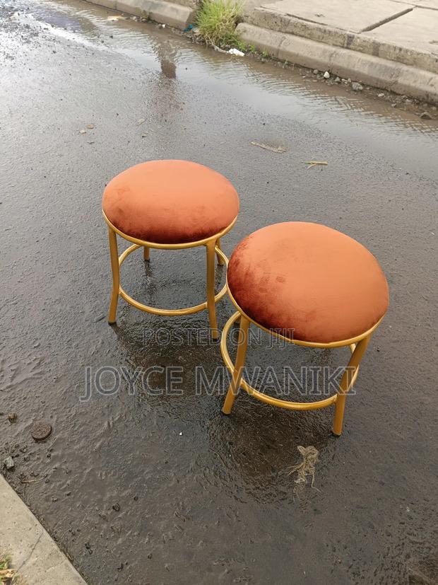 Pedicure Stools, Burnt Orange - main view