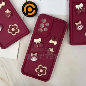 Galaxy A33 Cute 3d Cherry Flower Icons Silicon Case