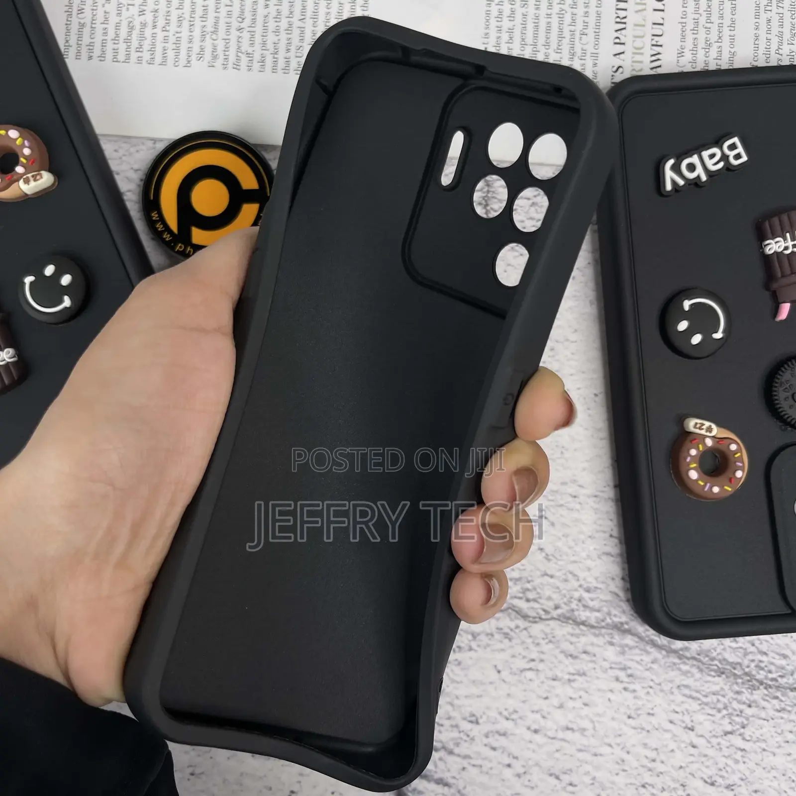 Camon 30 Donut Coffee Cookie Delight Icons Liquid Silicon