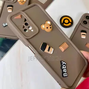 Redmi Note 11/Note 11s Cute 3d Bear Coffee Milk Candy Icons