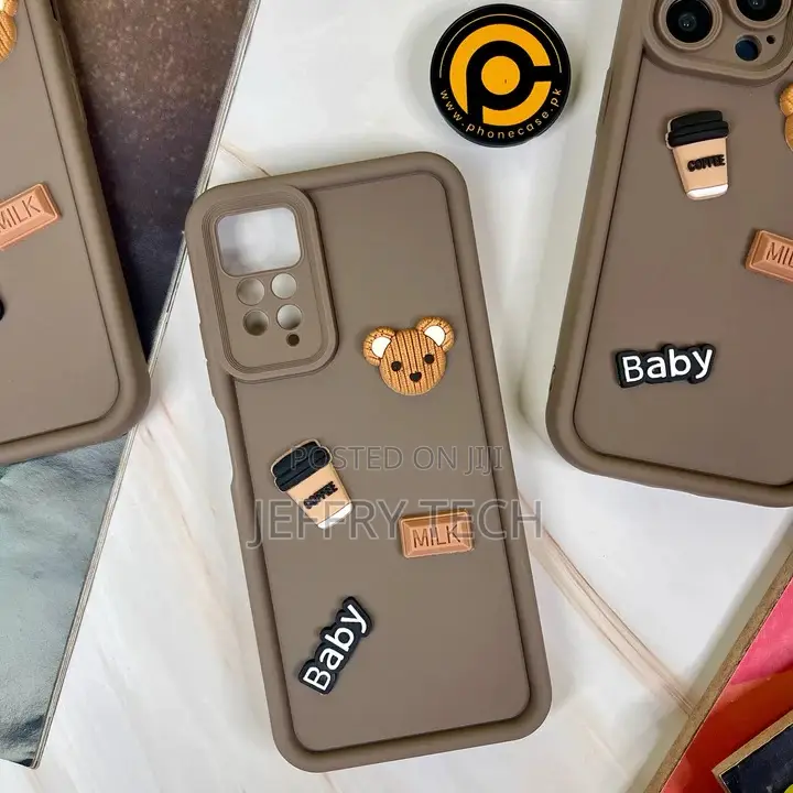 Redmi Note 11/Note 11s Cute 3d Bear Coffee Milk Candy Icons