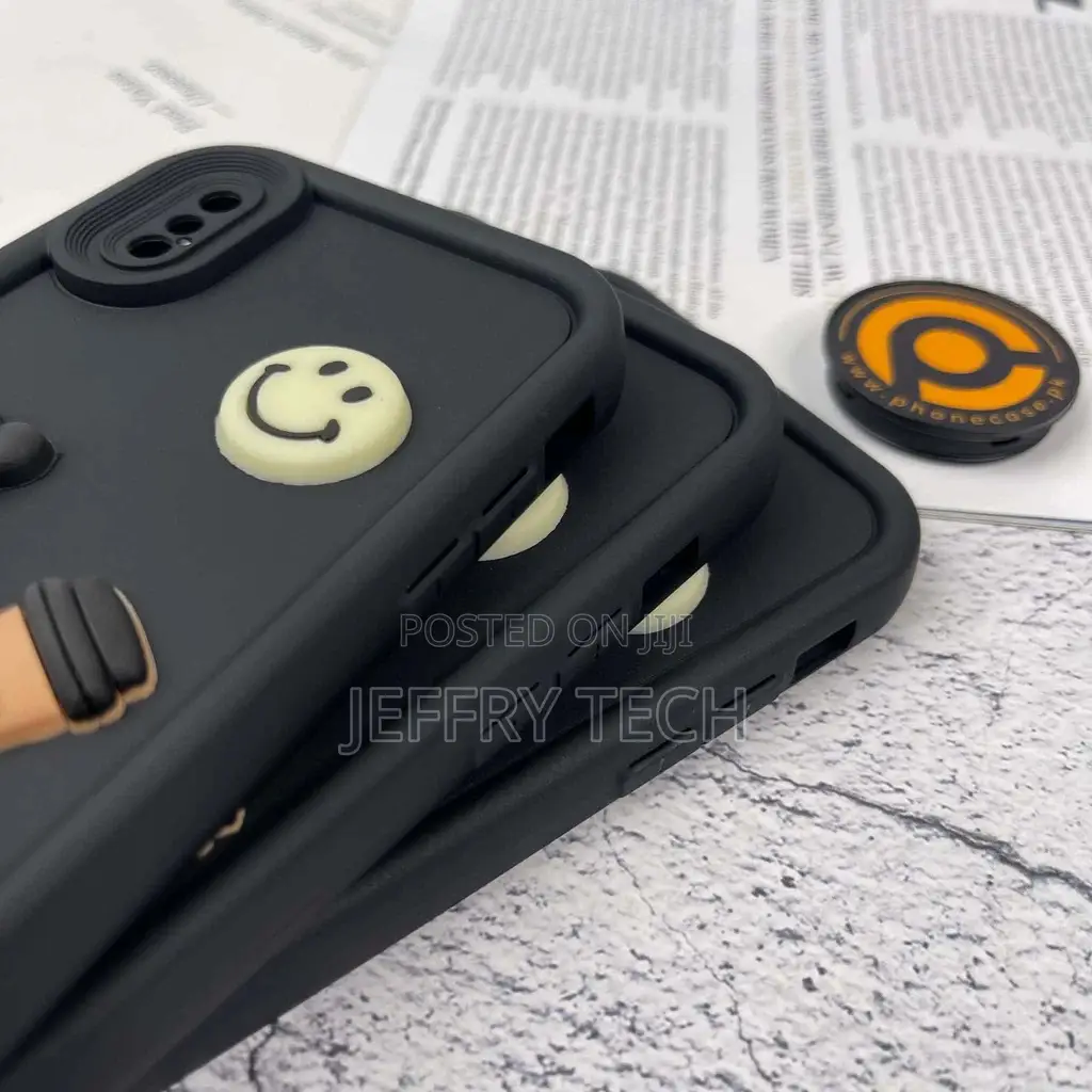 iPhone 15 Pro Max Cute 3d Black Bear Icons Liquid Silicon Ca