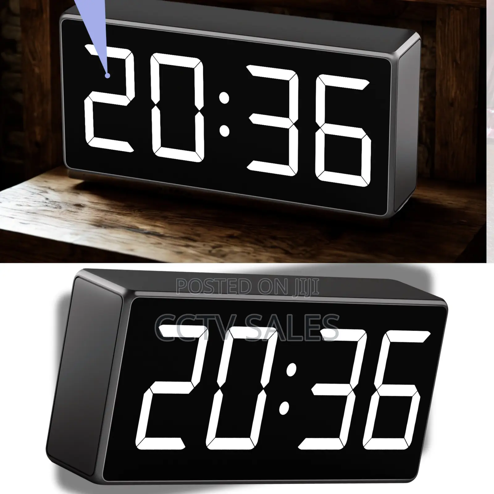Wi-Fi Hidden Camera Clock Hd 1080p Spy Cameras