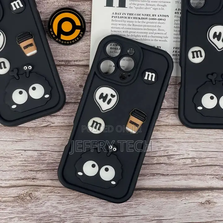 iPhone 16 Pro Max Cute 3d Briquette M M Icons Silicon Case
