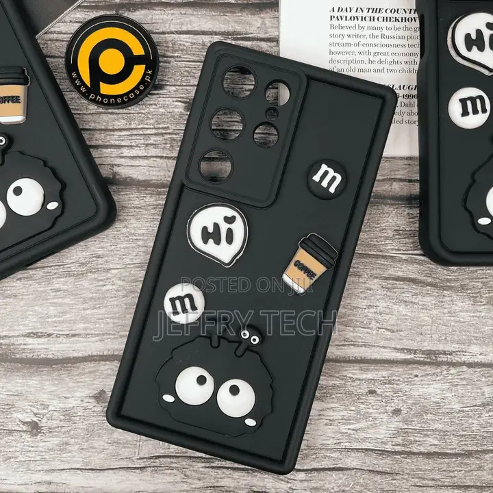 Samsung Galaxy S24 Ultra Cute Briquette Liquid Silicon Case