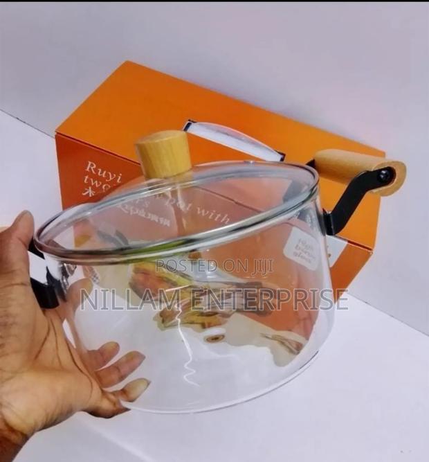 3.5 LTRS Glass Cooking Pot - thumbnail 3