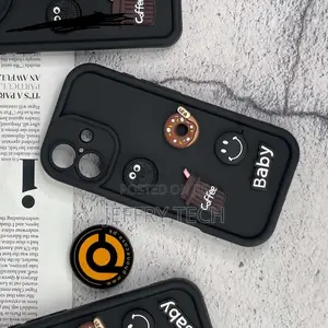 iPhone 16 Plus Donut Coffee Cookie Icons Liquid Silicon Ca