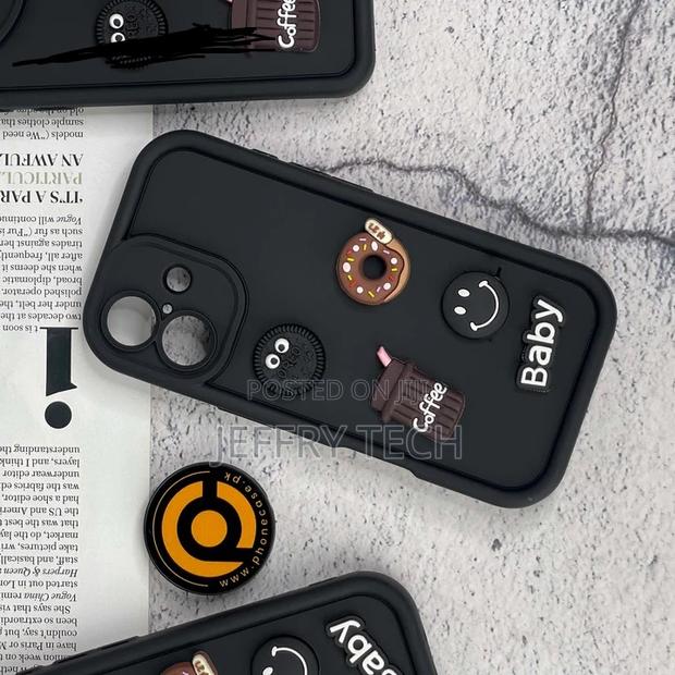 iPhone 16 Plus Donut Coffee Cookie Icons Liquid Silicon Ca - thumbnail 2