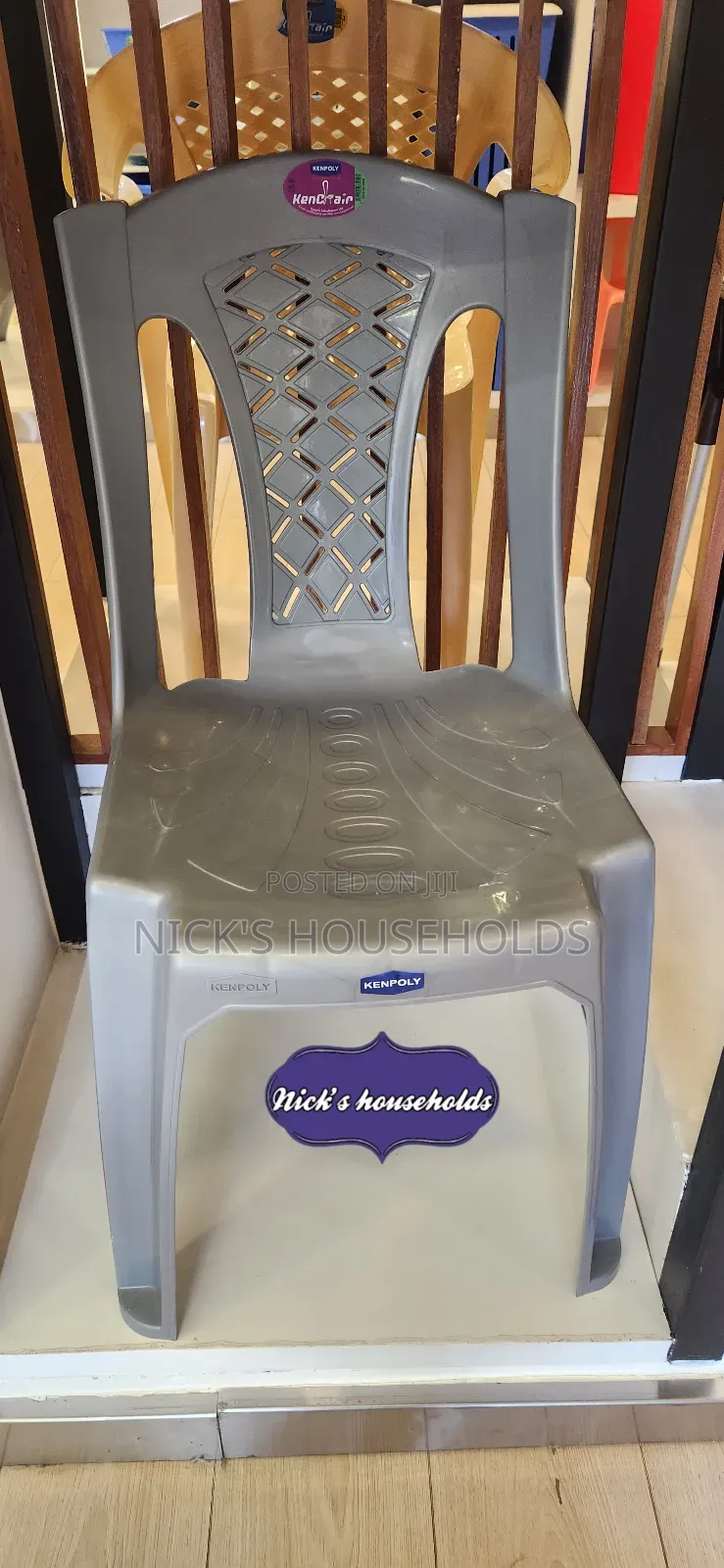 Gray Chair, Kenchair Plastic Chair Available