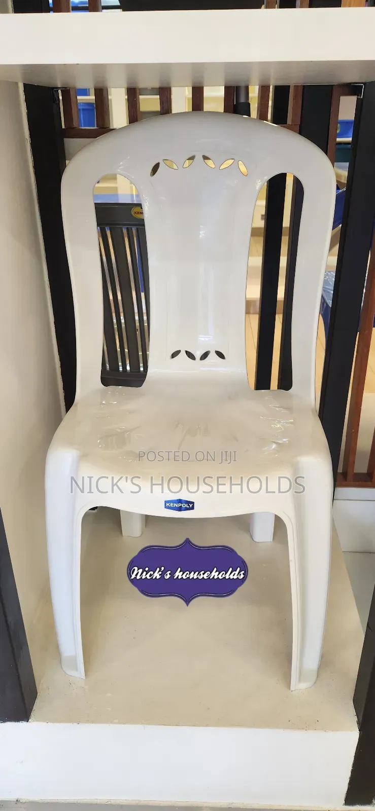 White Kenpoly Plastic Chairs 2028