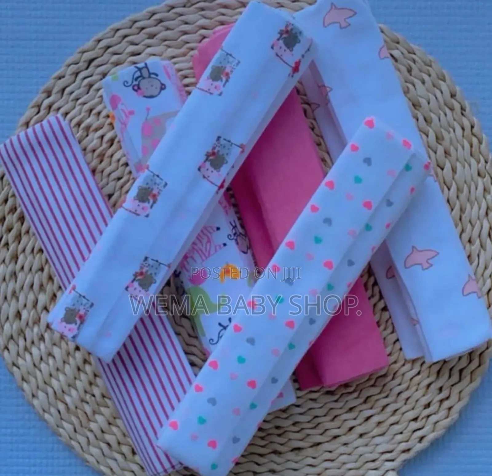 A Packet of 6pcs Set of Baby Flannel Sheets
