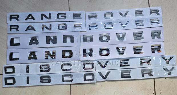 Black/Silver Range Rover/Land Rover/Discovery Badges