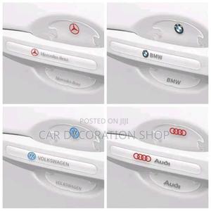 Door Handle With Bowl Anti Scratch Branded Clear Stickers