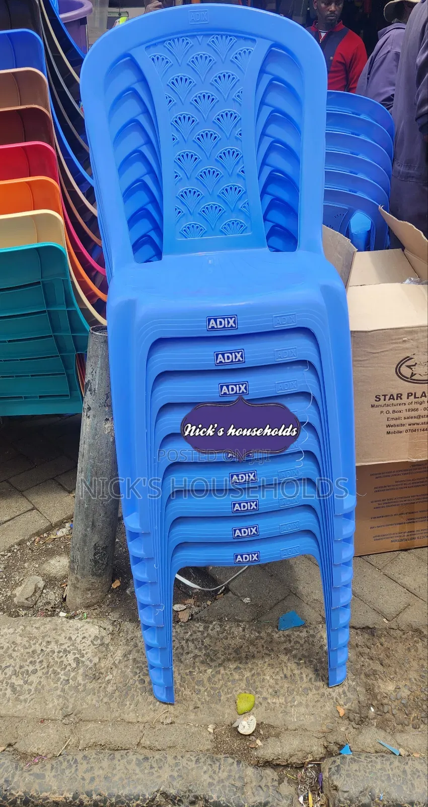 Adix 2032 Armless Plastic Chairs