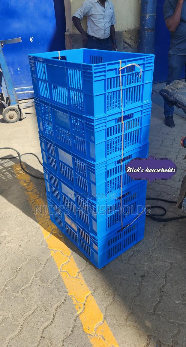Sky Blue Plastic Crates - main view