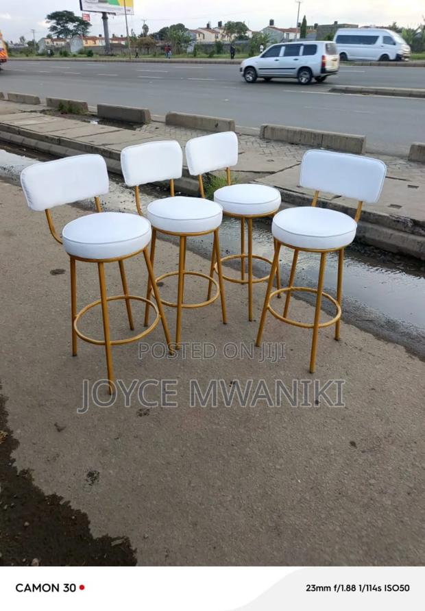 White and Gold, Kitchen Stools or Counter Bar Stools  - thumbnail 2