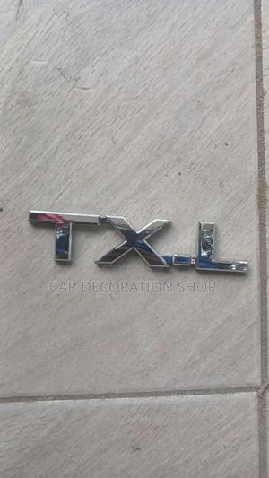 TXL Chrome Prado Boot Decal Letter Badge - thumbnail 2