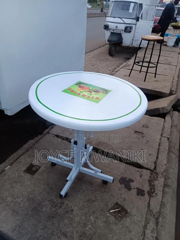 Restaurant Marble Round Table, White and Green  - thumbnail 2