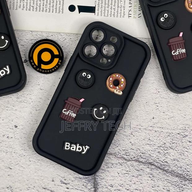 iPhone 12 Pro Max Donut Coffee Cookie Silicon Case - main view