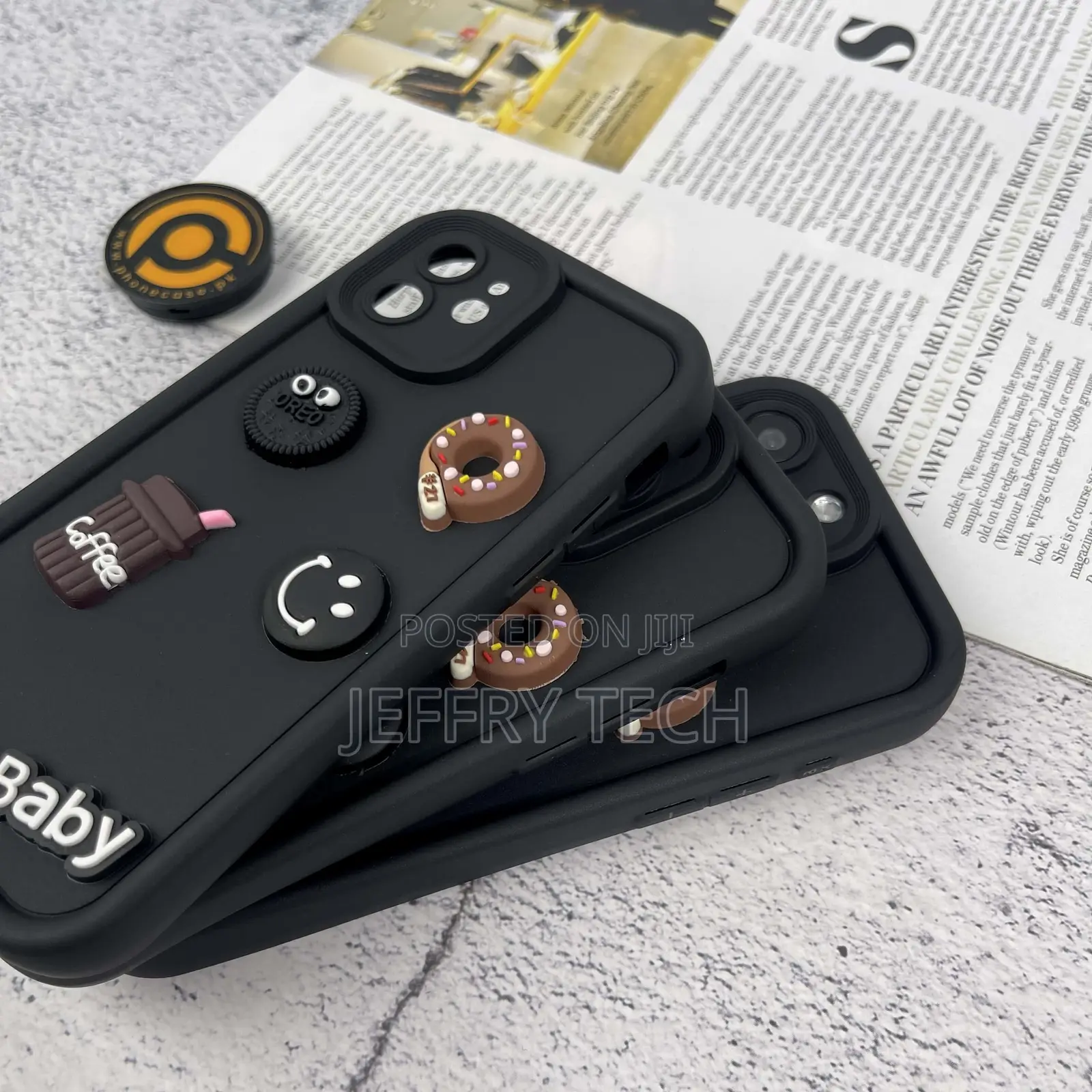 iPhone 12 Pro Max Donut Coffee Cookie Silicon Case