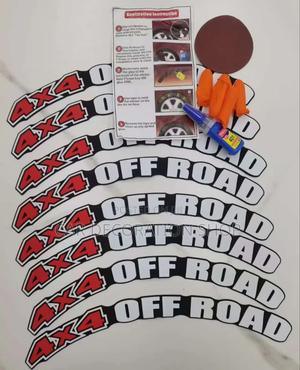 4x4 of Road Permanent Rubber Tire Stickers - thumbnail 2