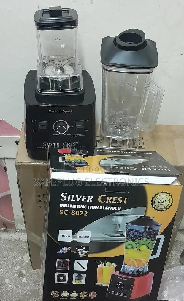 7000watts - 2 in 1 Silver Crest Powerful Blender - Black - main view