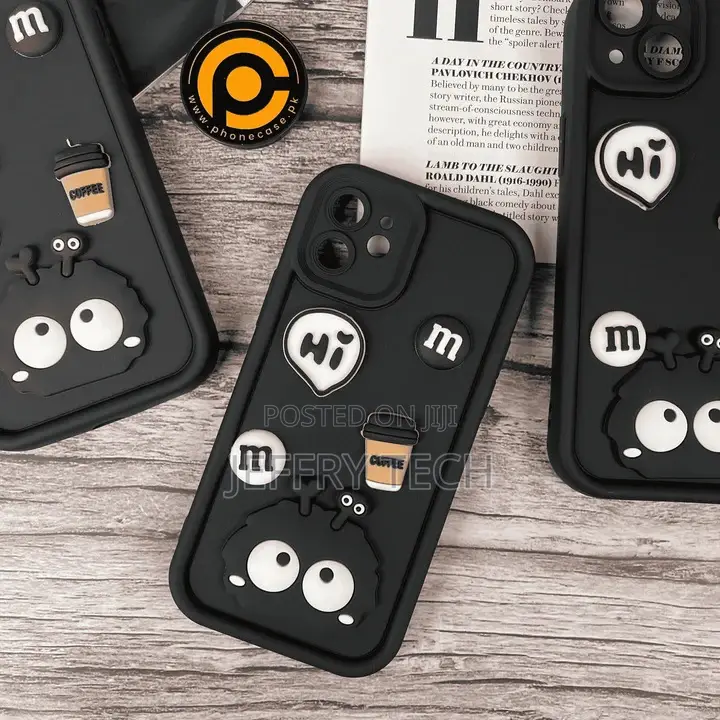 iPhone 11 Cute 3d Briquette M M Icons Liquid Silicon Case
